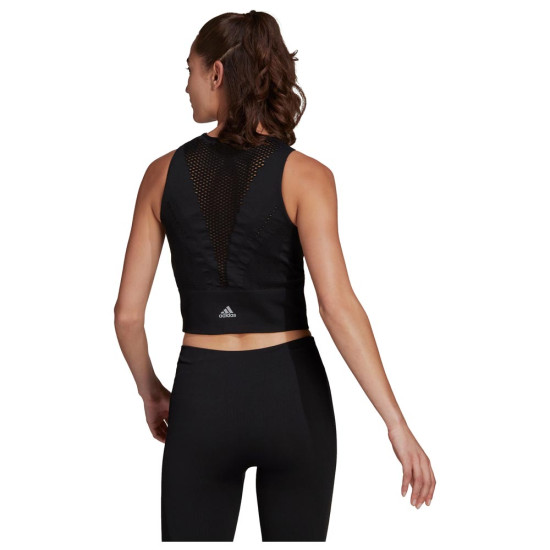 Adidas Γυναικεία αμάνικη μπλούζα Aeroknit crop